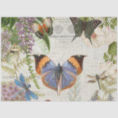 Botanische vlinderbloemenontvlechting tissuepapier (Voorkant)