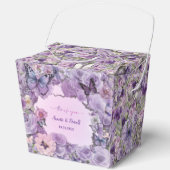  Botanische Vlinderlavendelbruiloft Bedankdoosjes (Voorkant)