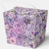  Botanische Vlinderlavendelbruiloft Bedankdoosjes (Achterkant)