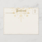 botanische vlinders en Briefkaart van vogels (Achterkant)