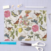  botanische vlinders en vogelpapier tissuepapier (Craft)