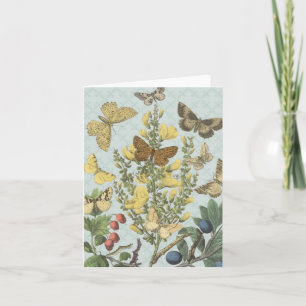  Botanische Vlinders...Notecard Kaart