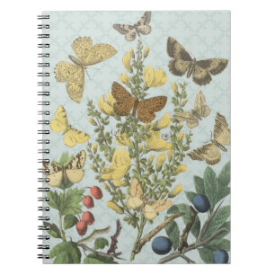 Botanische Vlinders...notitieboek Notitieboek