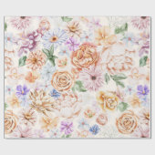 Botanische vloerwandelpapier van de lente cadeaupapier (Vlak)