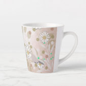 Botanische Vogel Bloem Natuur Latte Mok (Rechts)