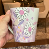 Botanische Vogel Bloemen Natuur Latte Mok