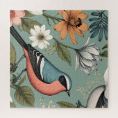 Botanische Vogelzang Jigsaw Puzzel (Horizontaal)