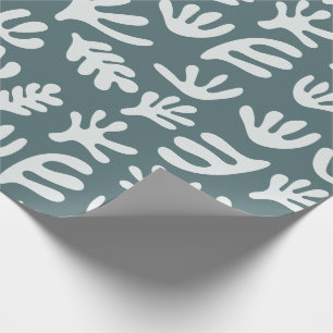 Botanische vormen Boho Matisse Cutout Patroon Cadeaupapier