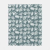 Botanische vormen Matisse Cutout Pattern Fleece Bl (Voorkant)