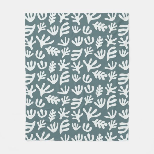 Botanische vormen Matisse Cutout Pattern Fleece Bl (Voorkant)