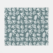 Botanische vormen Matisse Cutout Pattern Fleece Bl (Voorkant (Horizontaal))