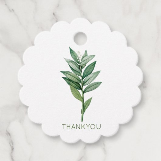  BOTANISCHE  VORMINGEN BEDANKJES LABELS (Voorkant)