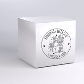 Botanische vos, aangepast met liefde, rubberstempel