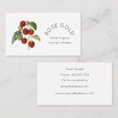 Botanische vruchten visitekaartje (Voorkant / Achterkant)