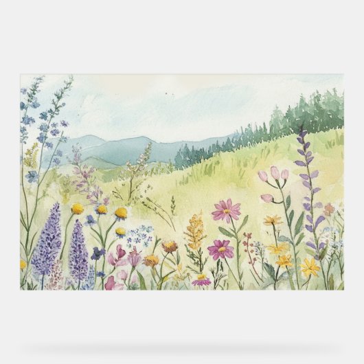  botanische wanddecoratie acryl bord (Voorkant)