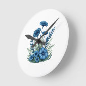 Botanische wandklok | Bloemendecoratie voor thuis (Hoek)