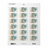 Botanische wandkunst etiket (Full Sheet)