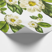Botanische wappapier van Magnolia Flowers Cadeaupapier (Hoek)