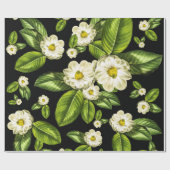 Botanische wappapier van Magnolia Flowers Cadeaupapier (Vlak)