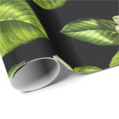 Botanische wappapier van Magnolia Flowers Cadeaupapier (Rol Hoek)