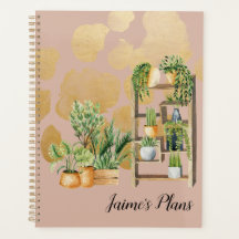 Botanische Watercolor Planten Script Naam Blush
