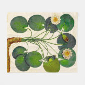 botanische waterloperbak fleece deken (Voorkant (Horizontaal))