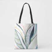 Botanische Waterverf Abstracte Art Canvas tas (Voorkant)