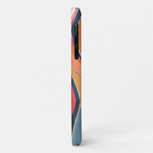 Botanische Waterverf Abstracte Art Name Phone case (Achterkant/links)