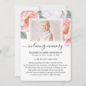 Botanische Waterverf Begrafenissympathie Gedicht K Bedankkaart (Voorkant)