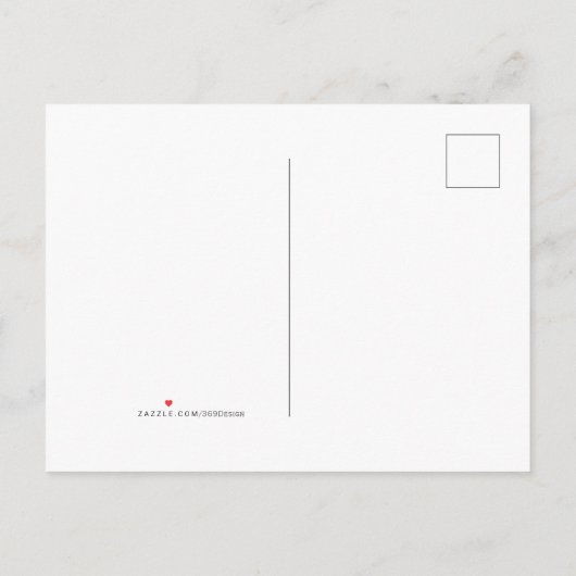 Botanische Waterverf Bewaar de datum Briefkaart 2 (Achterkant)