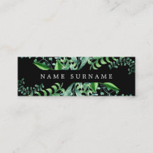 Botanische Waterverf Black Mini Visitekaartje