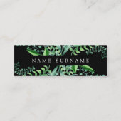 Botanische Waterverf Black Mini Visitekaartje (Voorkant)