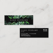 Botanische Waterverf Black Mini Visitekaartje (Voorkant / Achterkant)