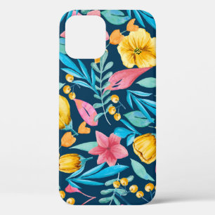 Botanische waterverf: bloemen, bladeren ornament. Case-Mate iPhone case