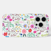  Botanische Waterverf Bloemen Case-Mate iPhone Case (Achterkant (horizontaal))
