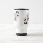 Botanische Waterverf Bloemen Fotocollage Reisbeker (Center)