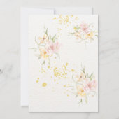 Botanische Waterverf bruiloft Kaart (Achterkant)