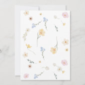 Botanische Waterverf bruiloft Kaart (Achterkant)