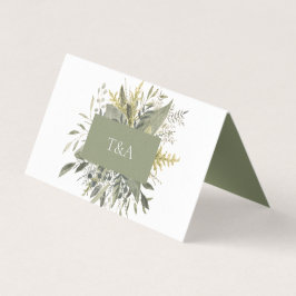 Botanische Waterverf bruiloft Kaart