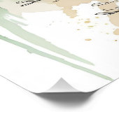 Botanische Waterverf Canvas – Minimalistische Natu Perfect Poster (Hoek)