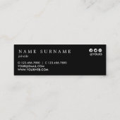 Botanische Waterverf Chic Gold Mini Visitekaartje (Achterkant)