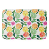 Botanische Waterverf Citrus Floral Badmat (Voorkant)