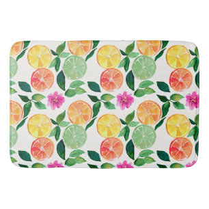 Botanische Waterverf Citrus Floral Badmat