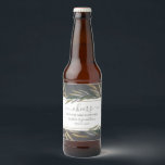 Botanische Waterverf Custom Chalkboard bruiloft Bier Etiket<br><div class="desc">Kleed uw bruiloft bierflessen aan met dit label met uw aangepaste "Proost", namen en trouwdatum omlijst door handgeschilderde rozemarijn kruiden takjes en gezet tegen een zwarte krijtbordachtergrond. Perfect voor bruidsfeesten, repetitie-etentjes, tuinbruiloften in de buitenlucht, boerderij herfst aan tafel, strand of aan het meer, rustieke huwelijksoogst bruiloft - eenvoudig en klassiek,...</div>