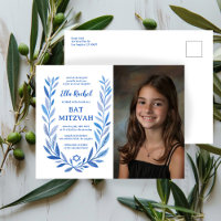 Botanische Waterverf CUSTOM FOTO Bat Bar Mitzvah