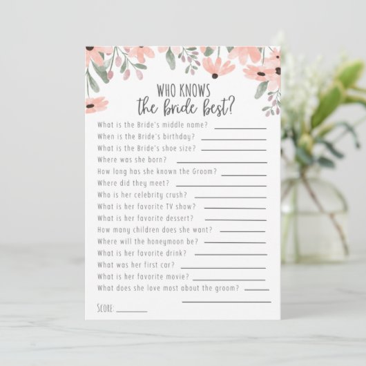 Botanische Waterverf die het beste spel kent Aankondiging (Staand voorkant)