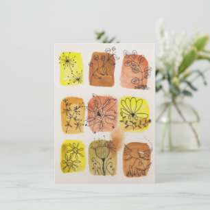 Botanische waterverf doodle