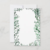 Botanische, Waterverf, Elegante RSVP-Fotokaart RSVP Kaartje (Achterkant)