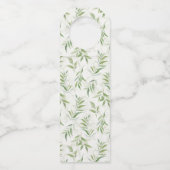 Botanische Waterverf en marmer Wedding Flessenhanger (Achterkant)