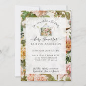 Botanische Waterverf Floral Tea Party Baby shower (Voorkant)